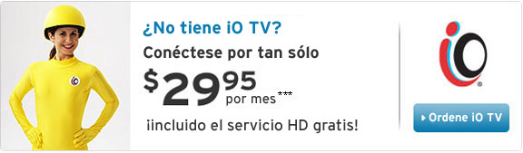 iO TV: Con�ctese por tan solo $29.95/mes