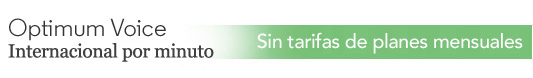 Optimum Voice sin tarifas de planes mensuales