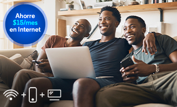 Internet + televisión + telefonía móvil